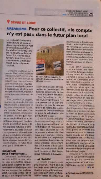 PLUI :Pour le collectif, le compte n'y est pas PLUi CCSL